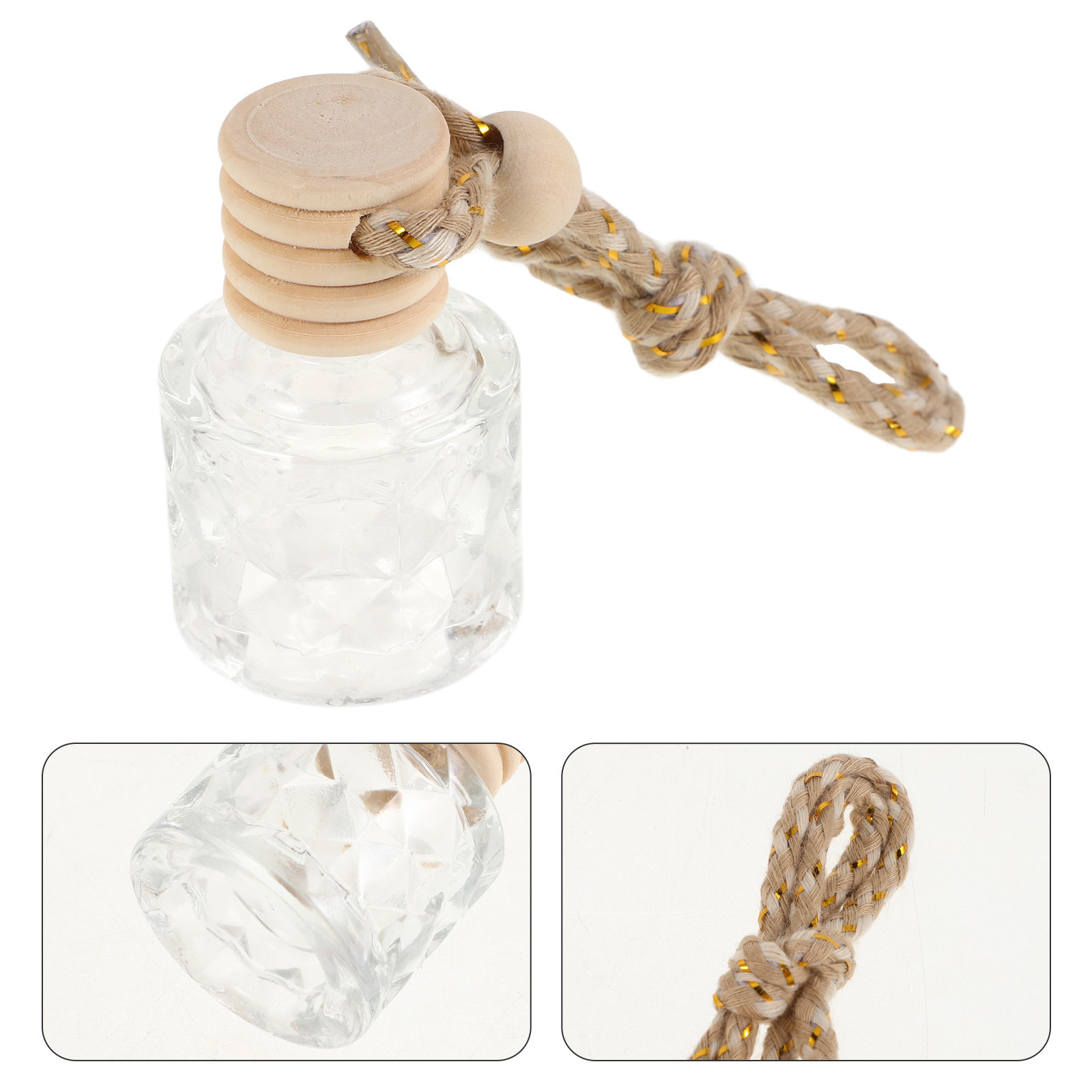 Car Air Freshener - عبوتان من زجاجات الزيوت العطرية، زجاجات