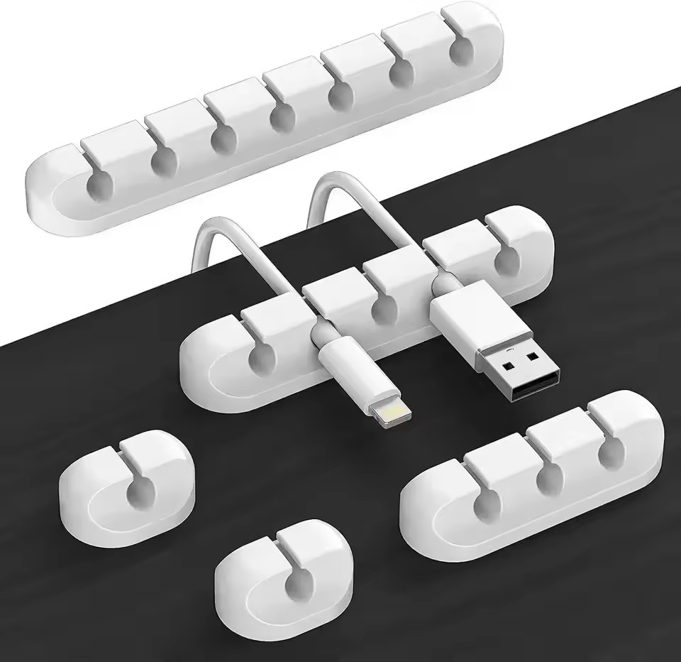Car Organizer - منظم أسلاك الكابلات من السيليكون، مشابك