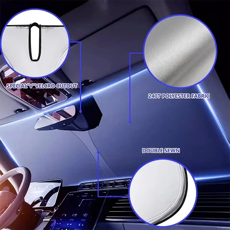 واقي شمس قابل للطي للزجاج الأم - مراجعة Windshield Sun Shade وسعره