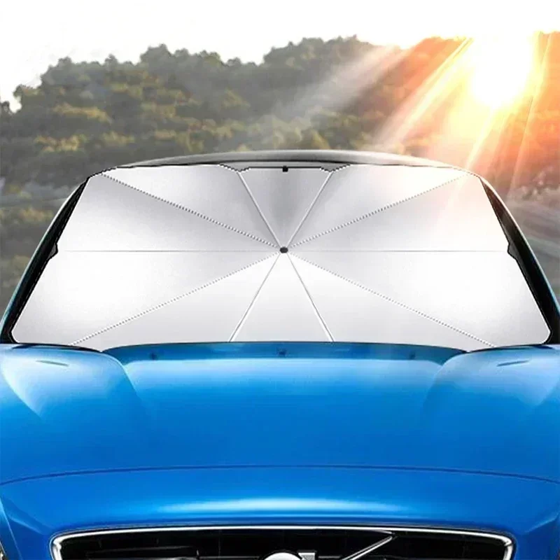 واقي شمس قابل للطي للسيارة، مظ - مراجعة Windshield Sun Shade وسعره