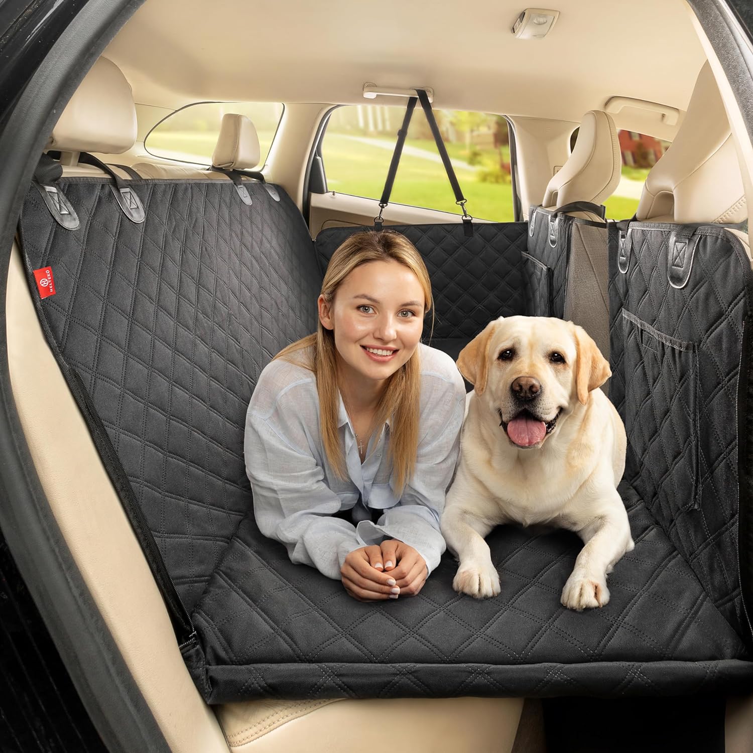 غطاء مقعد سيارة للكلاب كبير ال - مراجعة Car Seat Cover وسعره