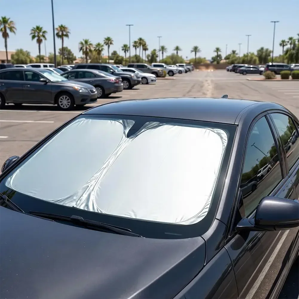 واقي شمس للسيارة للزجاج الأمام - مراجعة Windshield Sun Shade وسعره