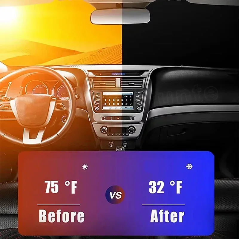 واقي شمس أمامي للسيارة، حماية  - مراجعة Windshield Sun Shade وسعره